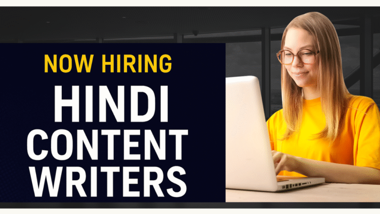 hindhi content writer jobs notification