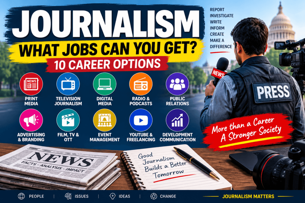 Journalism: What Jobs Can You Get?10 Career Options Journalism jobs and career opportunities