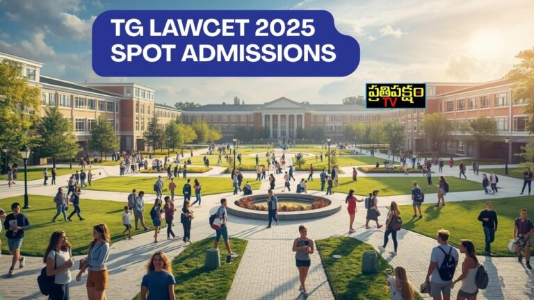 TG LAWCET 2025 Spot Admissions notice for LLB admission in Telangana private law colleges