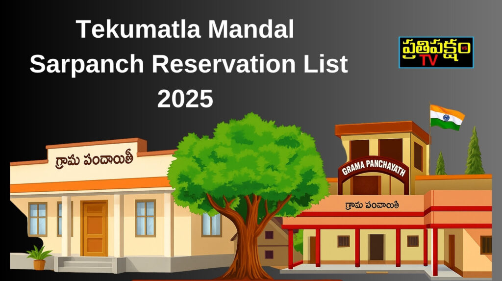 Tekumatla Mandal Sarpanch Reservation List 2025 Telangana
